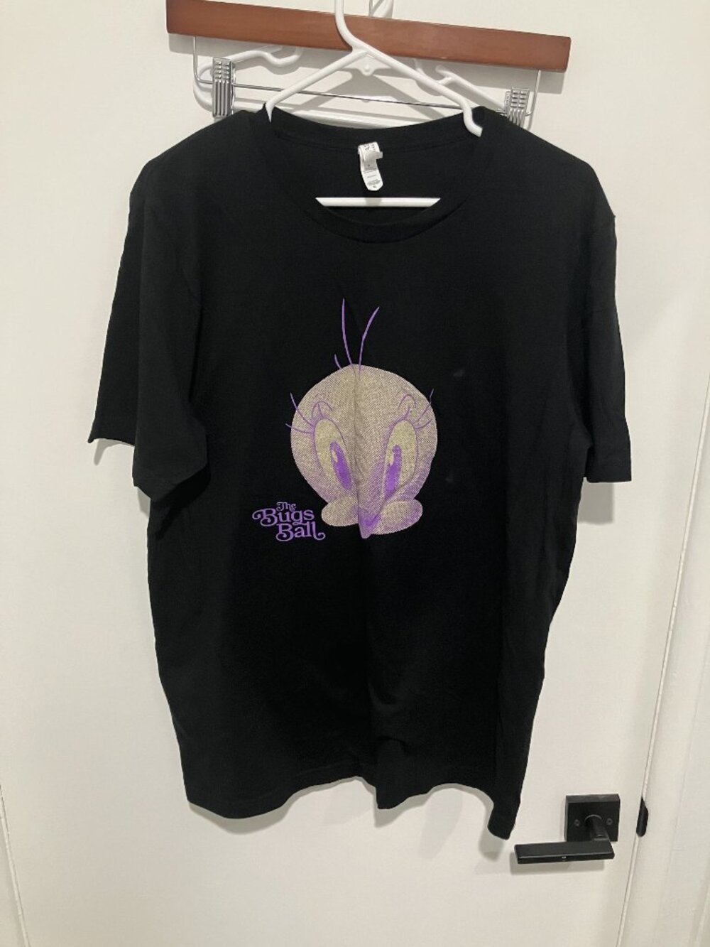Looney Tunes The Bugs Ball Tweety Bird Black T-Shirt Size XL Bella Canvas